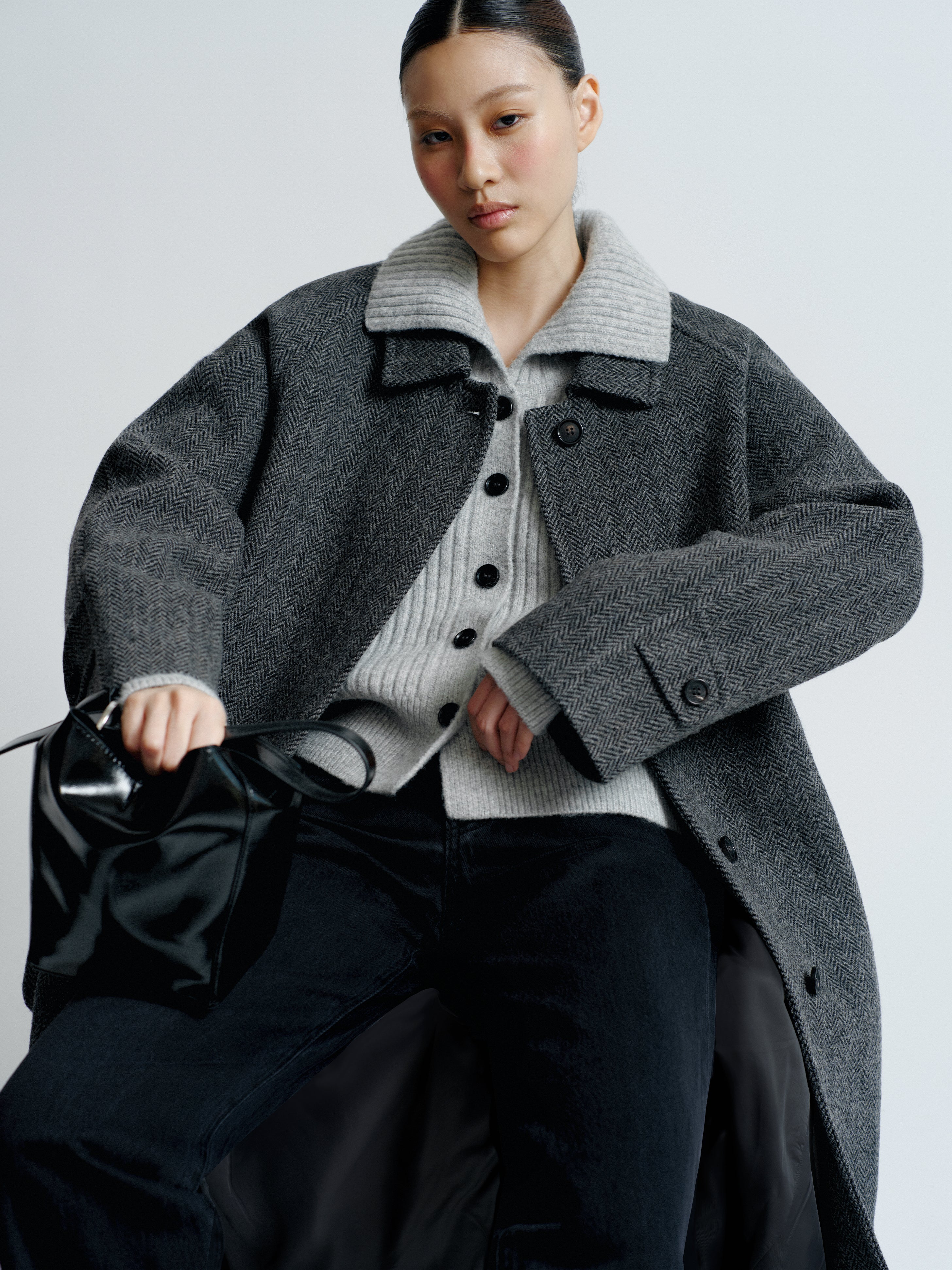 Diletta coat Grey