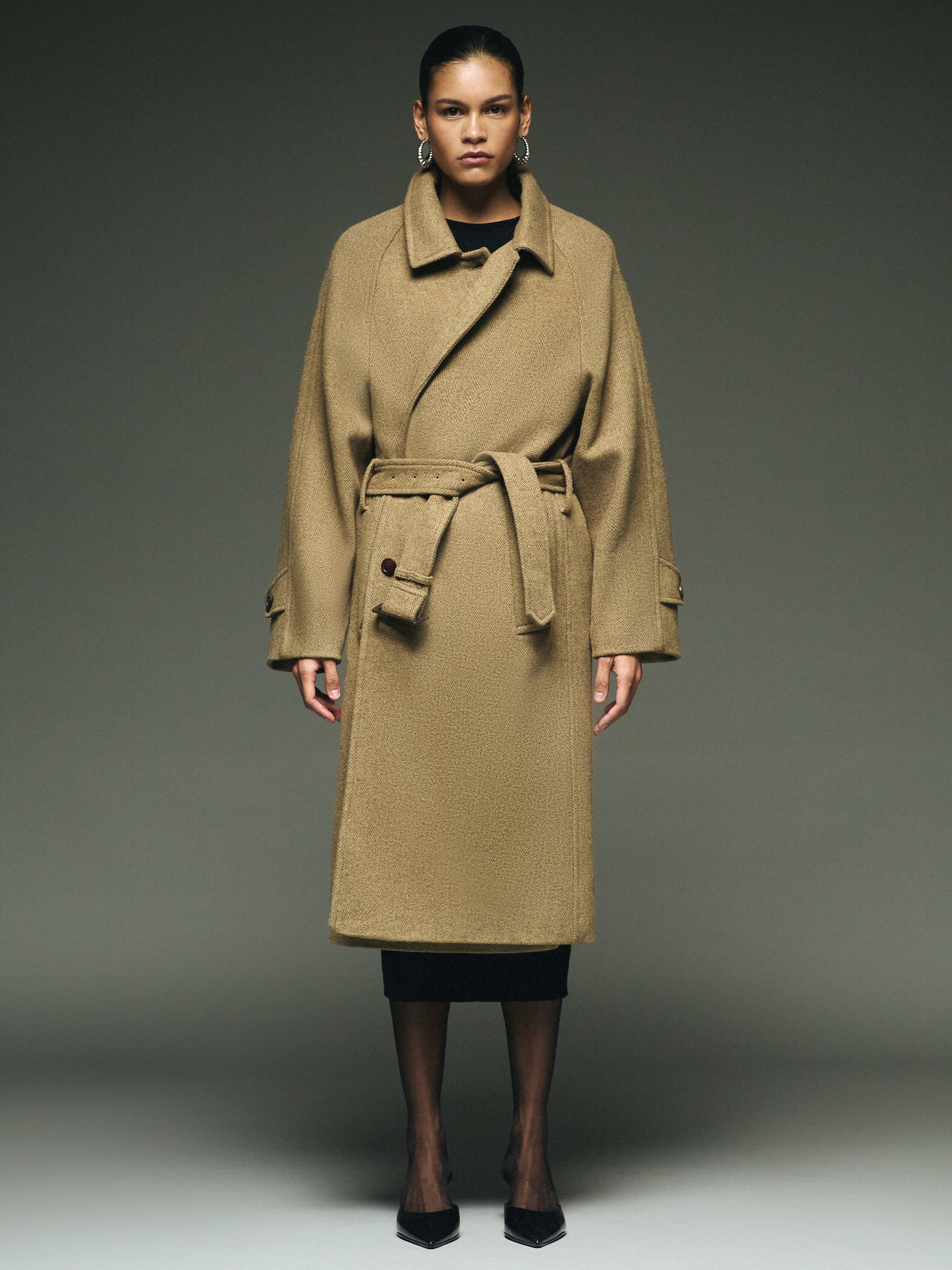 Diletta coat KhakiBrown