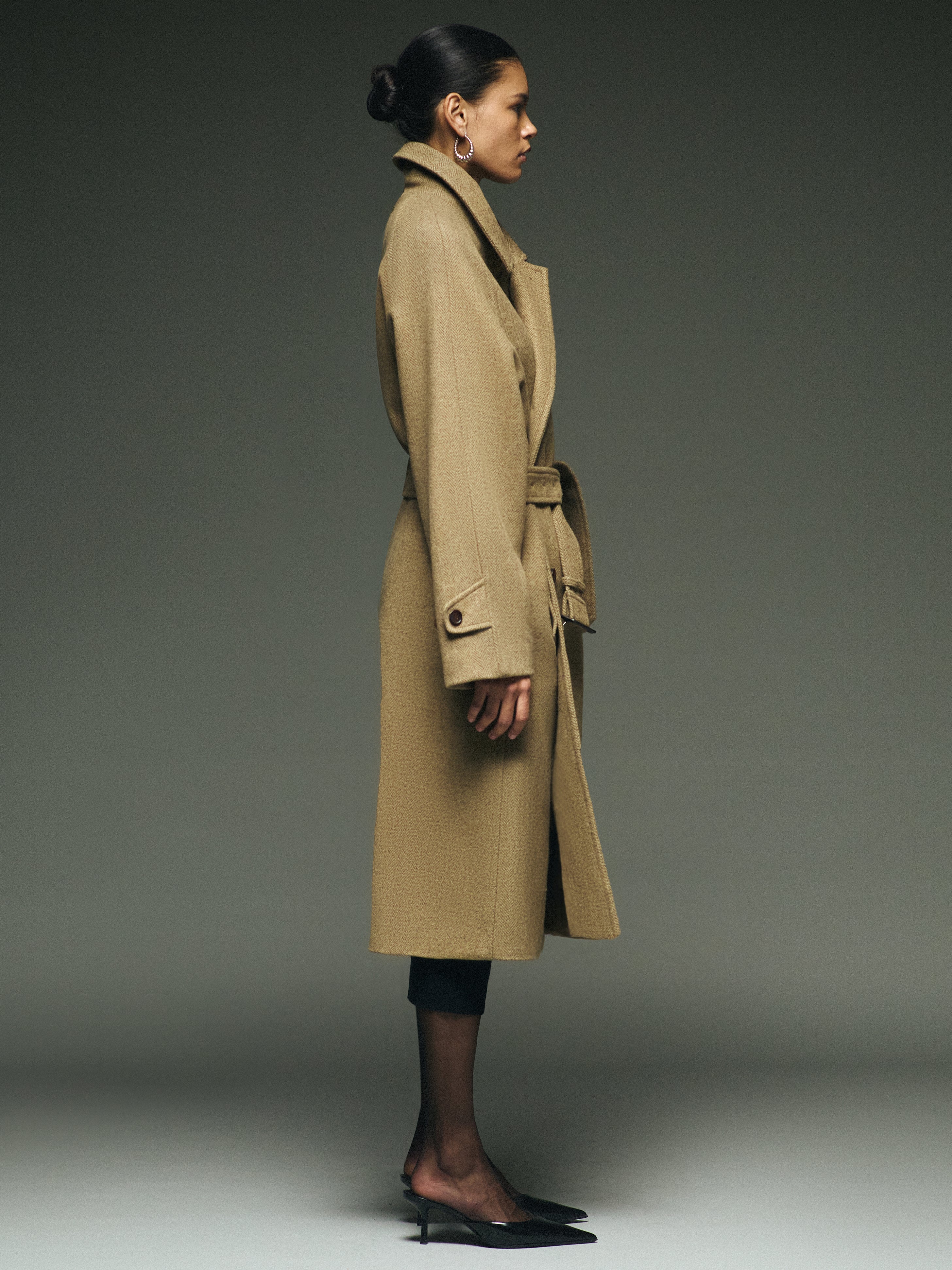 Diletta coat KhakiBrown