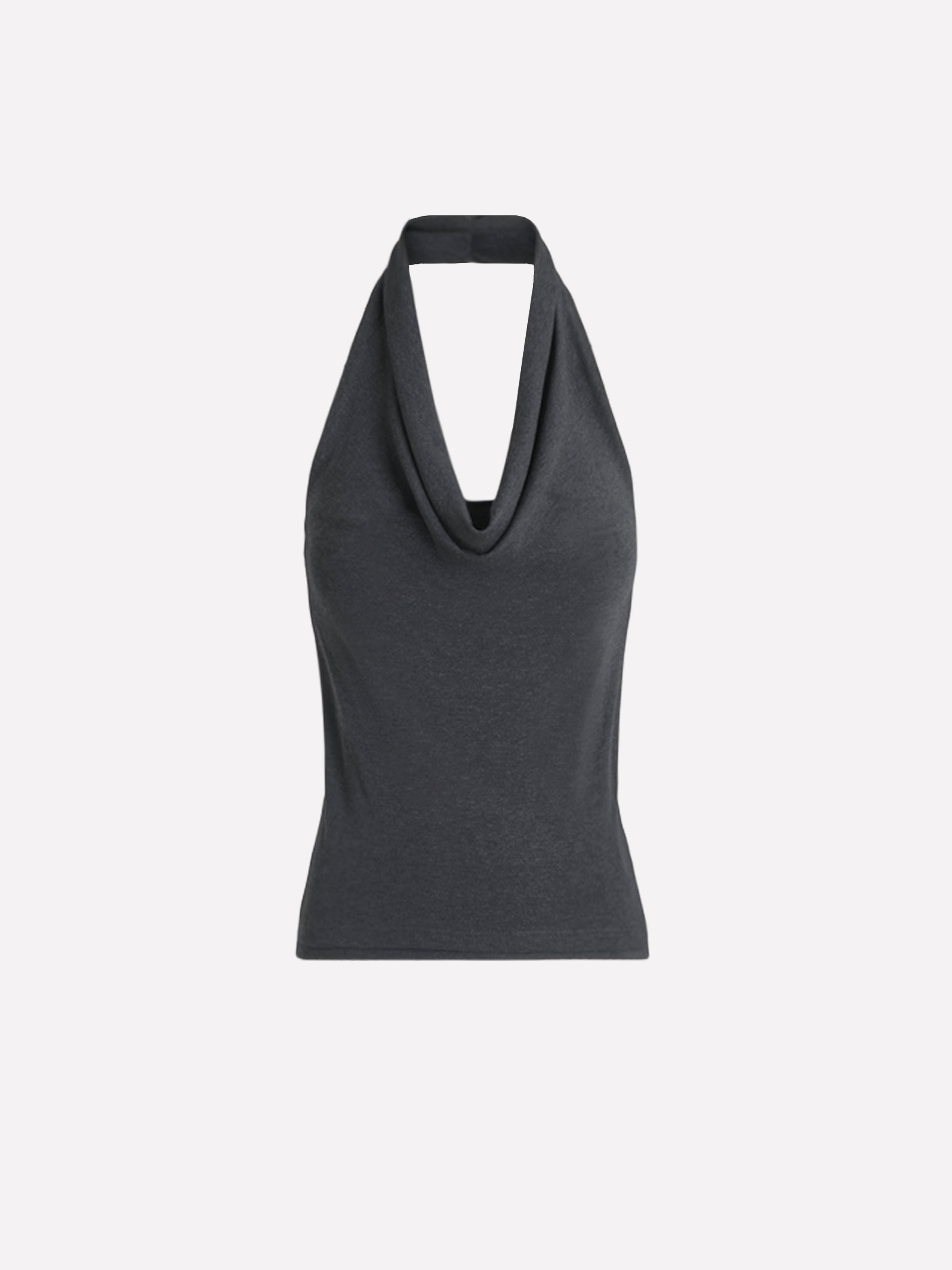 Veline top Charcoal